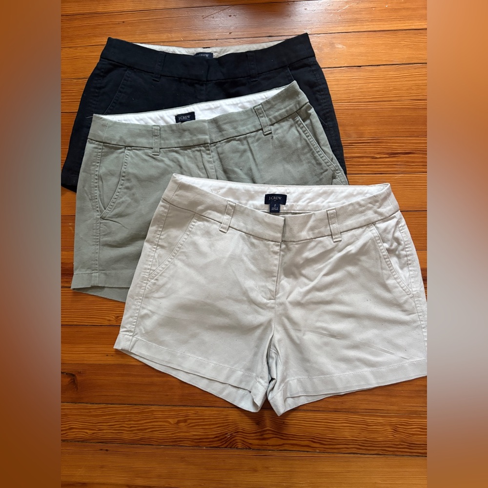 Lot of 3 Pairs of J. Crew Women's Shorts